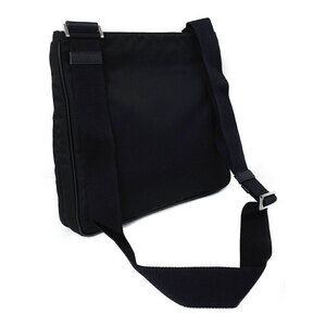 Prada Tessuto Crossbody Leather Black messenger Nero bag saffiano
